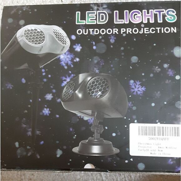 LED Lights Outdoor Projector, Snowflakes, Waterproof - Picture 2 of 7